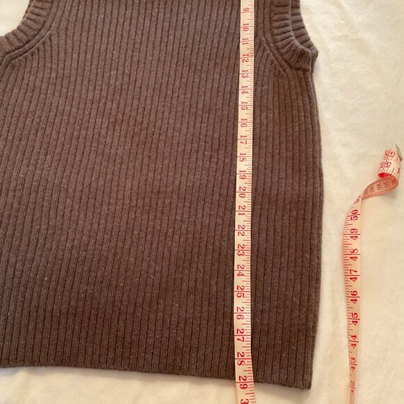 LL Bean Men's XL Vest Commando Waterfowl Field Sweater Brown - Picture 7 of 9